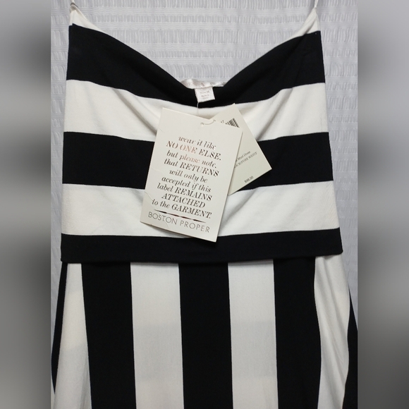 Boston Proper Strapless Bold Stripe Maxi Dress. Size M NWT - Picture 5 of 8